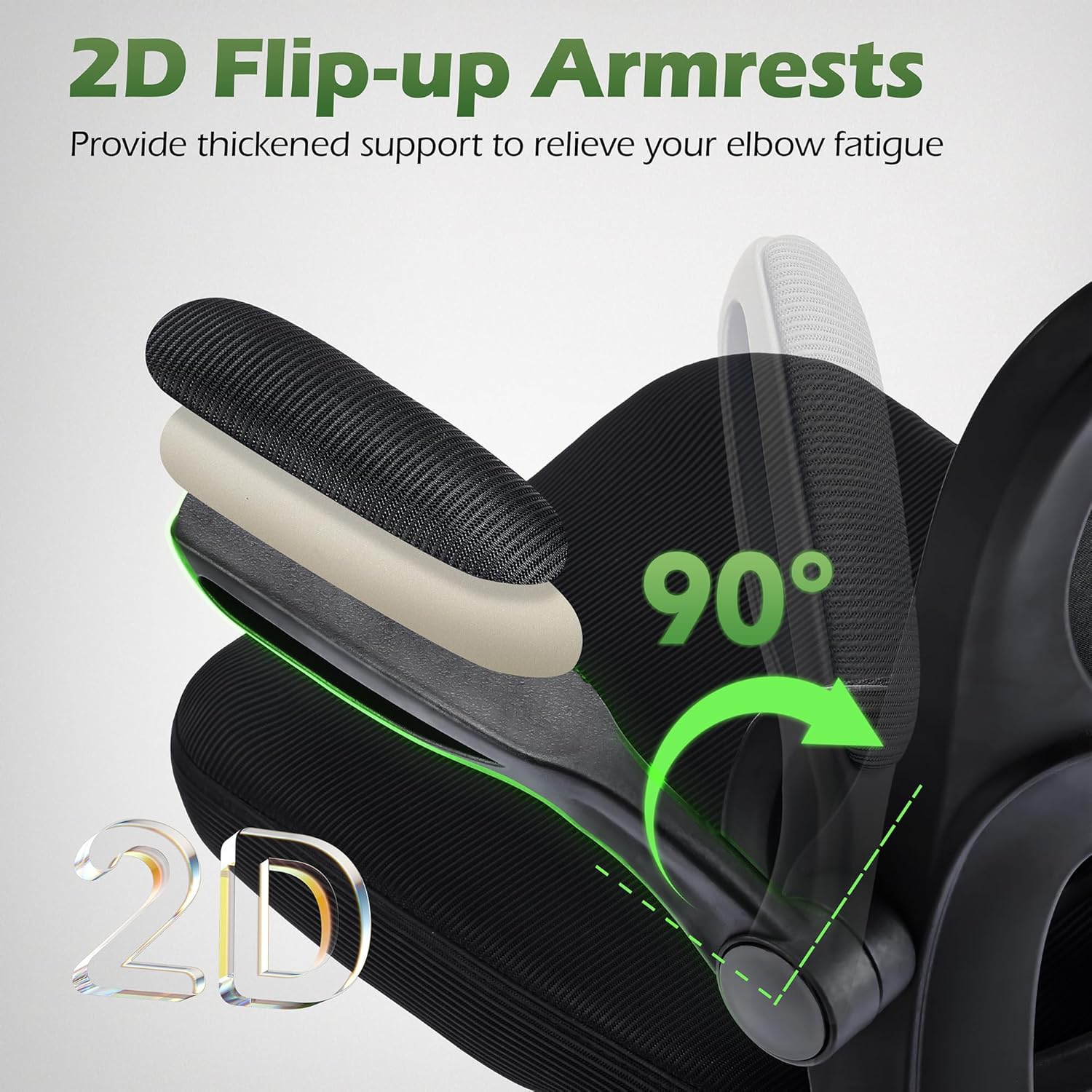 🔥【Buy 1 Get 2 Free】AreShark Office Chair Ergonomic Desk Chairs with Adjustable Lumbar Support& Headrest Hanger, High Back Breathable Mesh Chair with Wheels, Rolling Swivel Comfy Task Computer Chair for Home Work Gaming