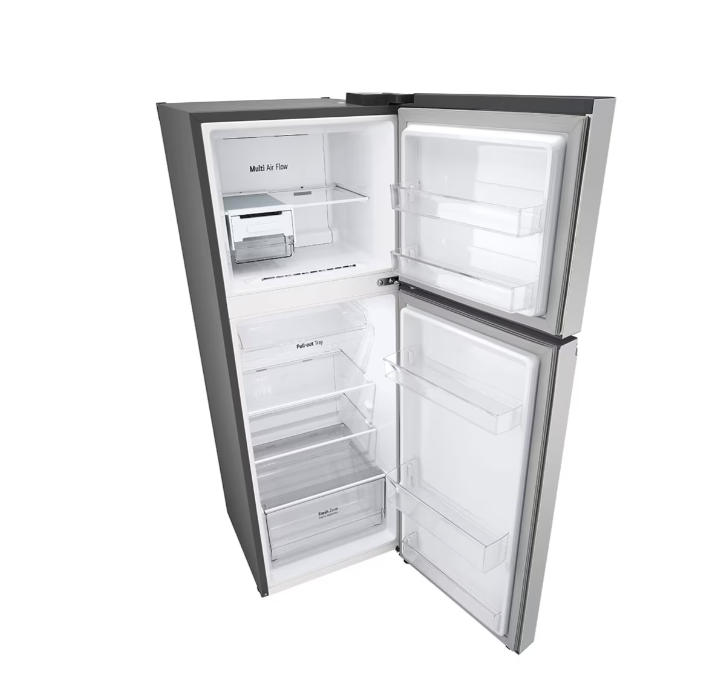 🎉【Today's Special Price】260L Top Freezer Fridge in Platinum Silver Steel, Cool pac