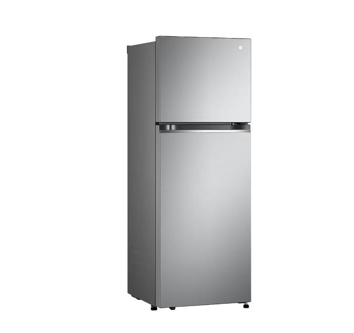 🎉【Today's Special Price】260L Top Freezer Fridge in Platinum Silver Steel, Cool pac