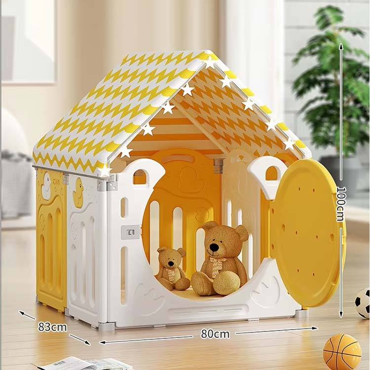 Safe Indoor Home Playpen for Babies Baby-Safe Plastic Fence Guard for Living Room Crawling Mat Indoor Play Space