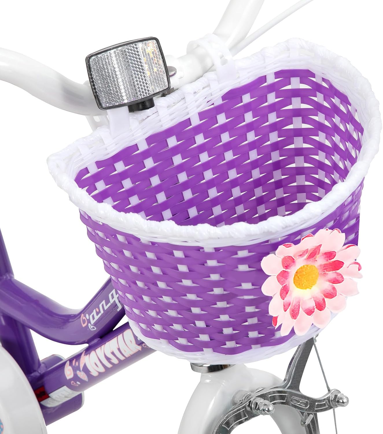 🌲Big clearance sale🎅 JOYSTAR Angel Girls Bike for Toddlers and Kids Ages 2-13 Years Old, 12 14 16 18 20 Inch Kids Bike with Training Wheels & Basket, 20 24 Inch Girls Bicycle with Handbrake & Kickstand