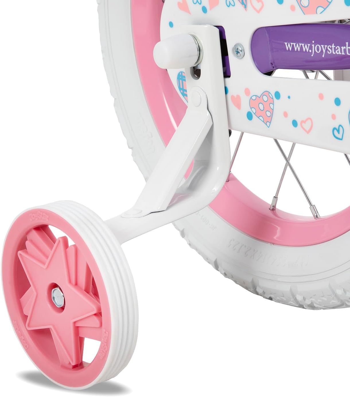 🌲Big clearance sale🎅 JOYSTAR Angel Girls Bike for Toddlers and Kids Ages 2-13 Years Old, 12 14 16 18 20 Inch Kids Bike with Training Wheels & Basket, 20 24 Inch Girls Bicycle with Handbrake & Kickstand