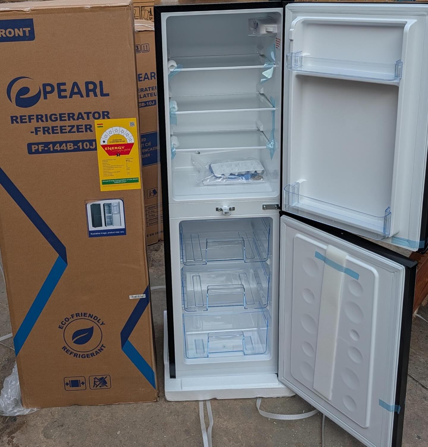 🔥 Clearance sale today, up to 80% off! 🔥 Pearl Double Door Bottom freezer fridge-PF-135B-10J - Delivery in 2-5 days, free shipping 🎉