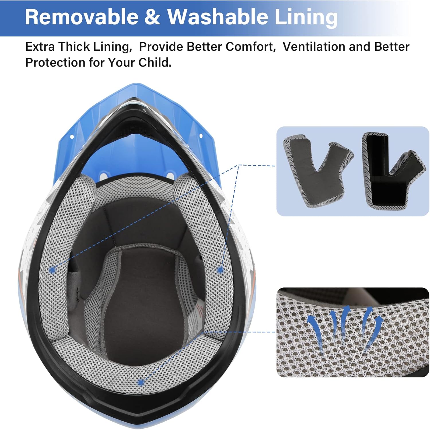 🌲🎅Year-end promotions🌲🎅TCMT DOT Youth Kids Dirt Bike Helmet Youth Motocross Helmet Full Face ATV Four Wheeler Motorcycle BMX Helmet for Boys Girls, Off-Road Protective Gear with Goggles Gloves New