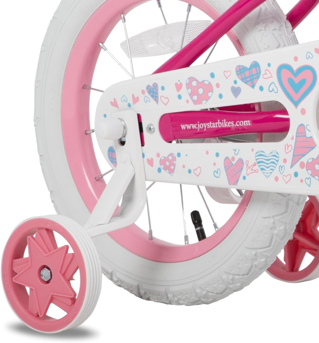 🌲Big clearance sale🎅 JOYSTAR Angel Girls Bike for Toddlers and Kids Ages 2-13 Years Old, 12 14 16 18 20 Inch Kids Bike with Training Wheels & Basket, 20 24 Inch Girls Bicycle with Handbrake & Kickstand