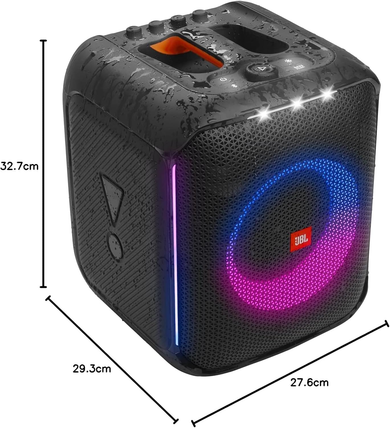 🔥😍 (Speaker + Case + microphone ) JBL Partybox Encore Essential: 100W Sound, Built-in Dynamic Light Show, and Splash Proof Design