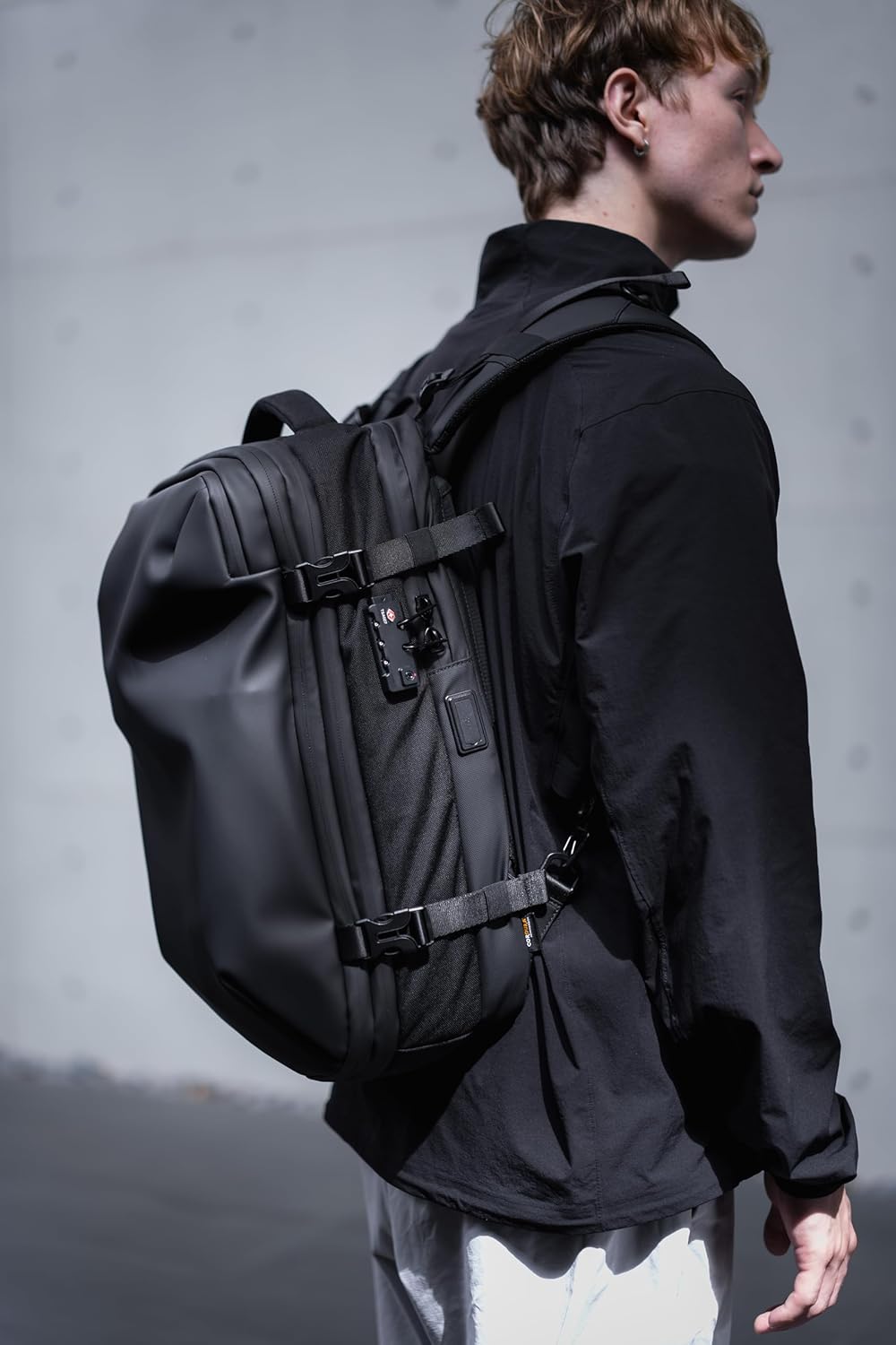 🌲🔥【Buy 1 Get 1 Free】Vortex Vacuum Seal Travel Backpack 60L Expandable Air Compression System Water Resistant TSA Lock Carry-On Suitcase Luggage Blue AERO - Vacuum Pump Included