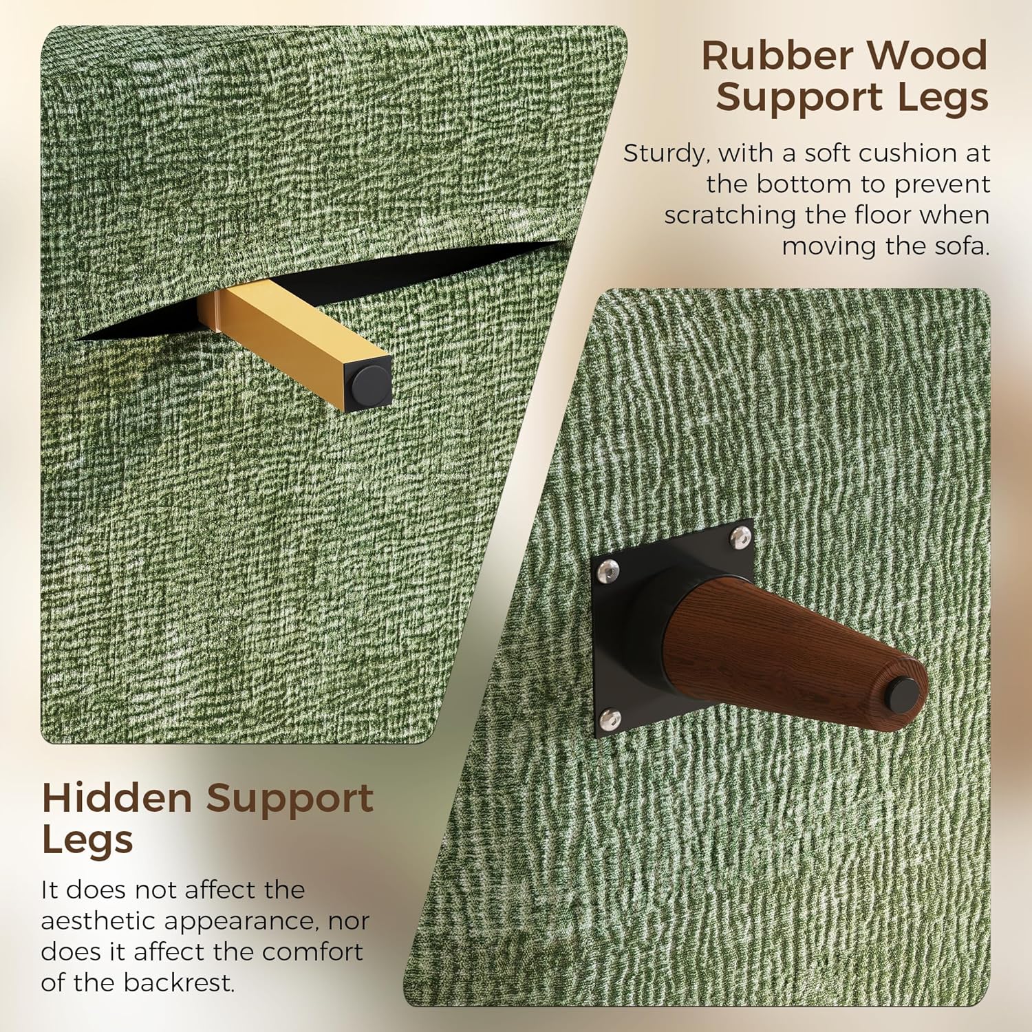 💢 JASIWAY Convertible Sleeper Chair Bed for Adults, 3 in 1 Linen Convertable Futon Chair with Pillow, Fold Out Single Sleeper Couch Guest Bed for Small Spaces, Bedroom, Office, Mid-Century Green, 43.3" | 5 Adjust Position, Multifunctional, Sturdy Frame, Breathable material, Easy Assembly