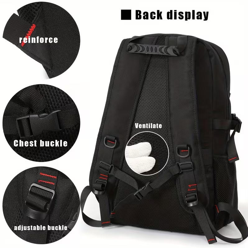 🌲🔥【Buy 1 Get 1 Free】Sports Outdoor Mountaineering Travel Backpack with Shoes Compartment, Large Capacity School Bag, Men's Daily Leisure 15.6-inch Laptop Bag, Ideal Choice for Gift