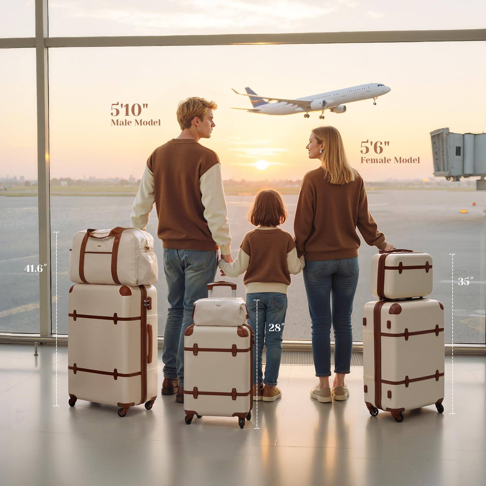 🎅🌲 Shop Smart: Massive Discounts, 100% Satisfaction! - Coolife Luggage Set 6 Piece Suitcase Set Carry On Luggage PC Hardside Luggage TSA Lock Spinner Wheels Telescopic Handle !