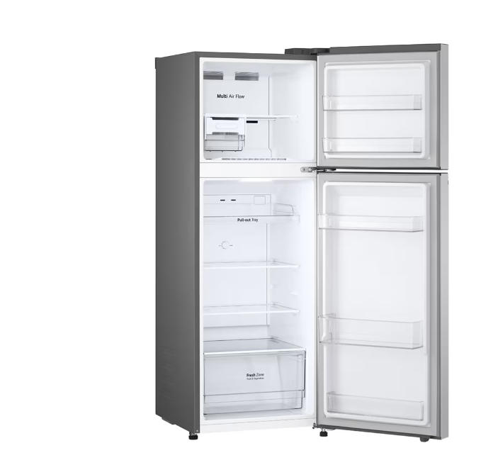 🎉【Today's Special Price】260L Top Freezer Fridge in Platinum Silver Steel, Cool pac