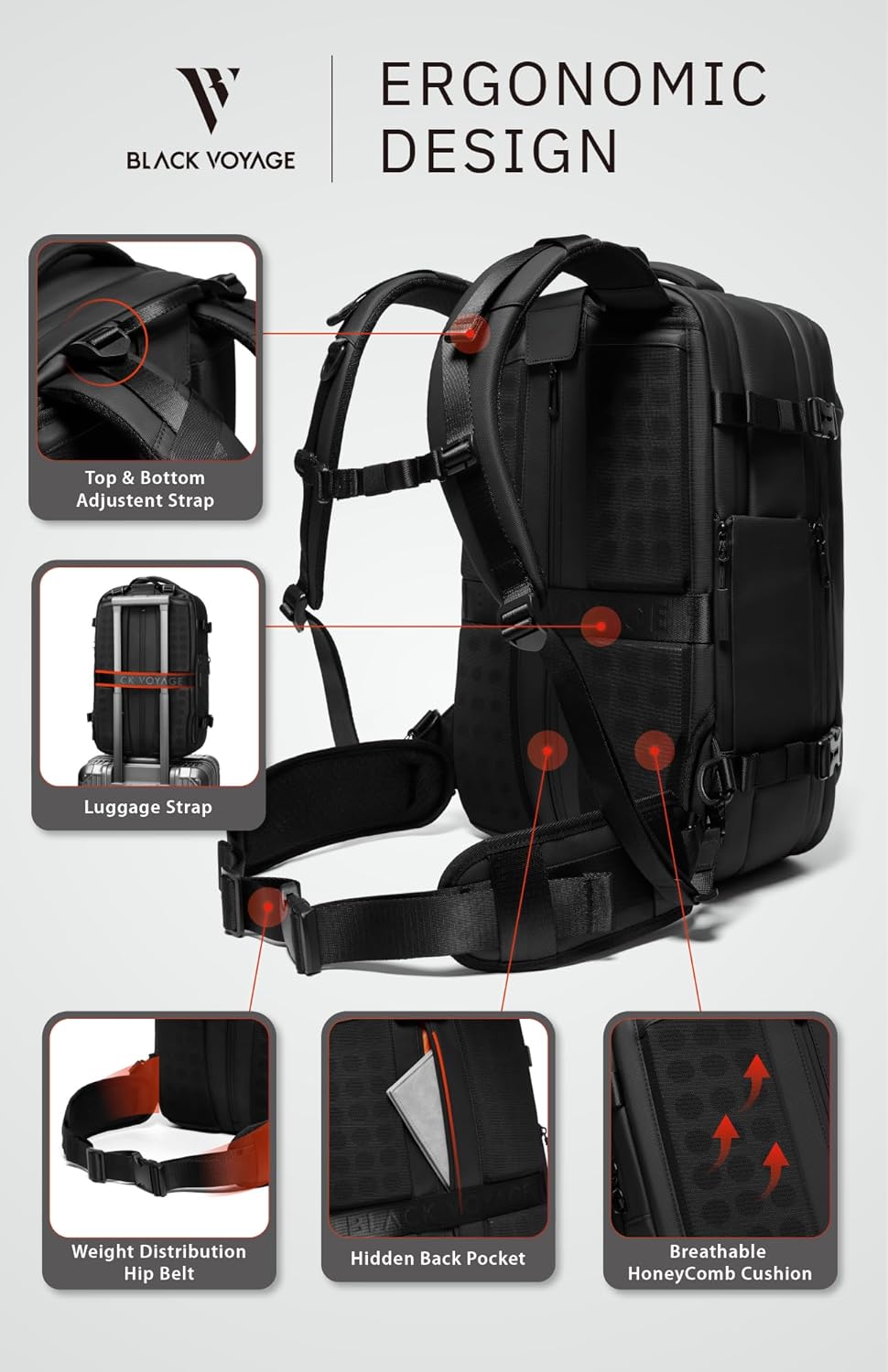 🌲🔥【Buy 1 Get 1 Free】Vortex Vacuum Seal Travel Backpack 60L Expandable Air Compression System Water Resistant TSA Lock Carry-On Suitcase Luggage Blue AERO - Vacuum Pump Included