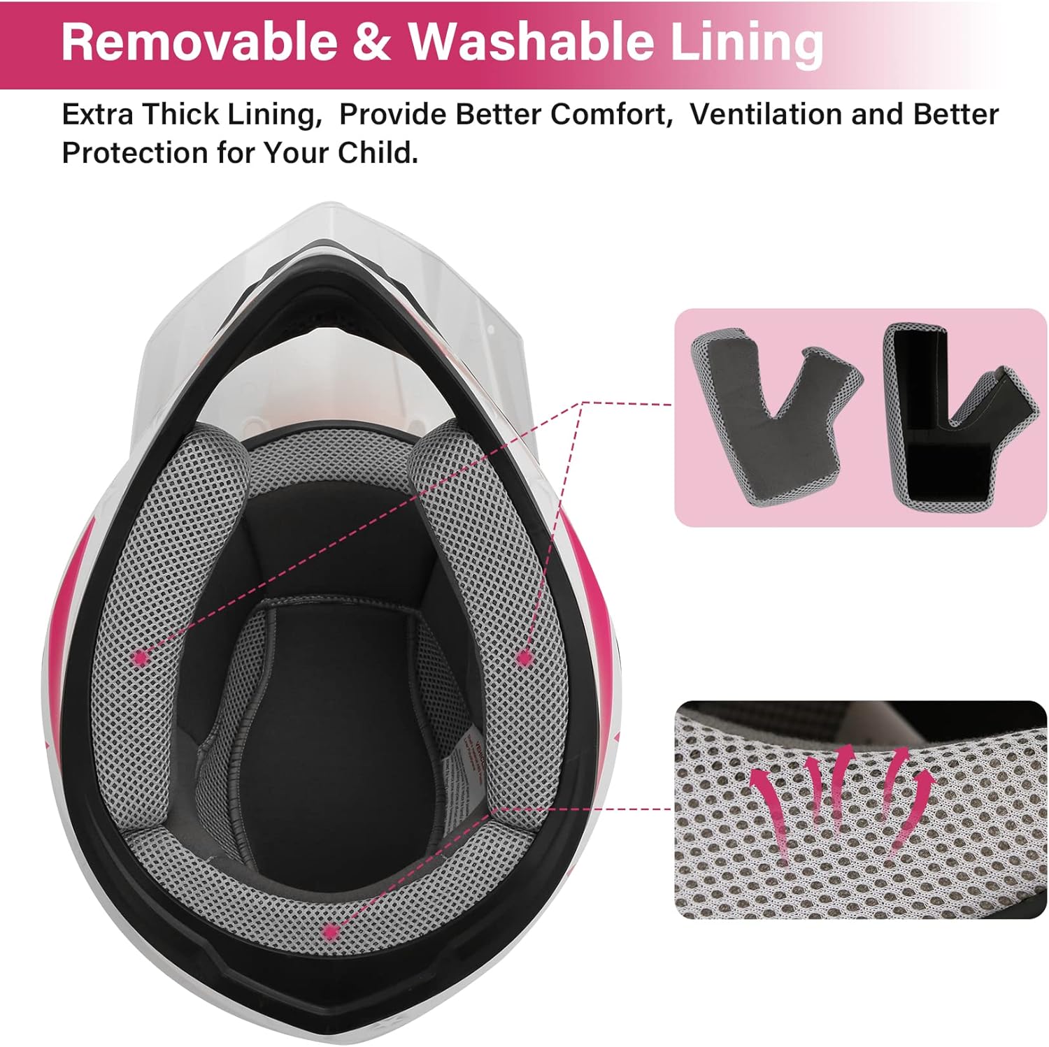 🌲🎅Year-end promotions🌲🎅TCMT DOT Youth Kids Dirt Bike Helmet Youth Motocross Helmet Full Face ATV Four Wheeler Motorcycle BMX Helmet for Boys Girls, Off-Road Protective Gear with Goggles Gloves New