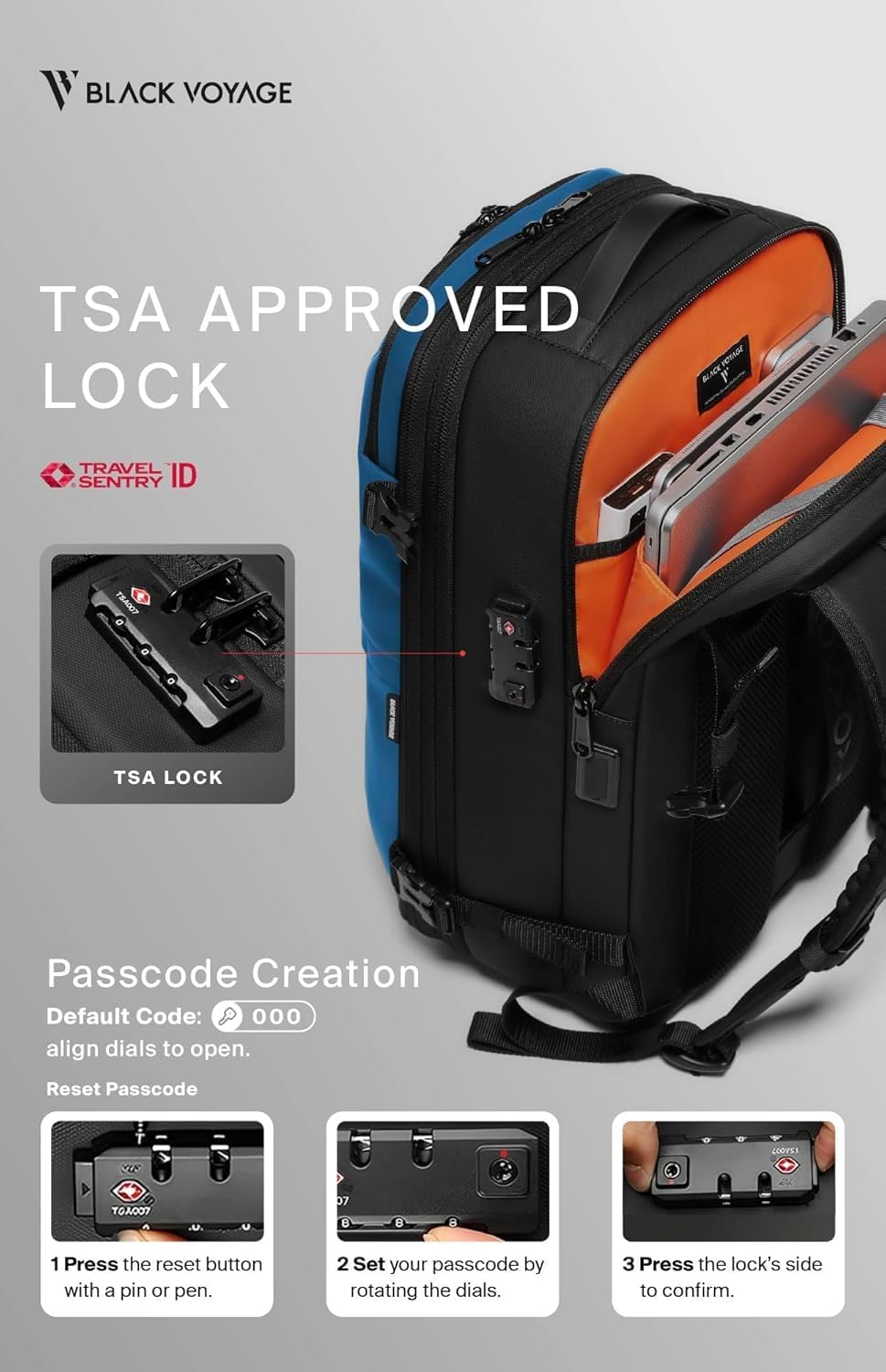 🌲🔥【Buy 1 Get 1 Free】Vortex Vacuum Seal Travel Backpack 60L Expandable Air Compression System Water Resistant TSA Lock Carry-On Suitcase Luggage Blue AERO - Vacuum Pump Included