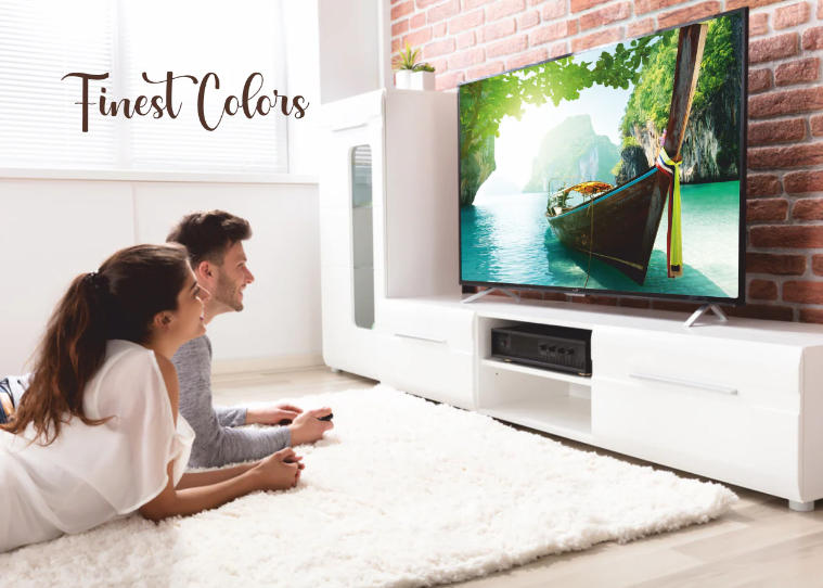 Icona London ILED-320DTS 32” Edgeless Digital Satellite LED TV With A+ Panel - HDMI/USB - DVB-T2/S2 - Black (1YR WRTY)