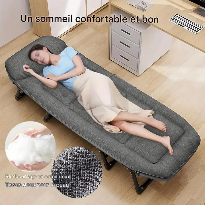 Lit pliant portable réglable