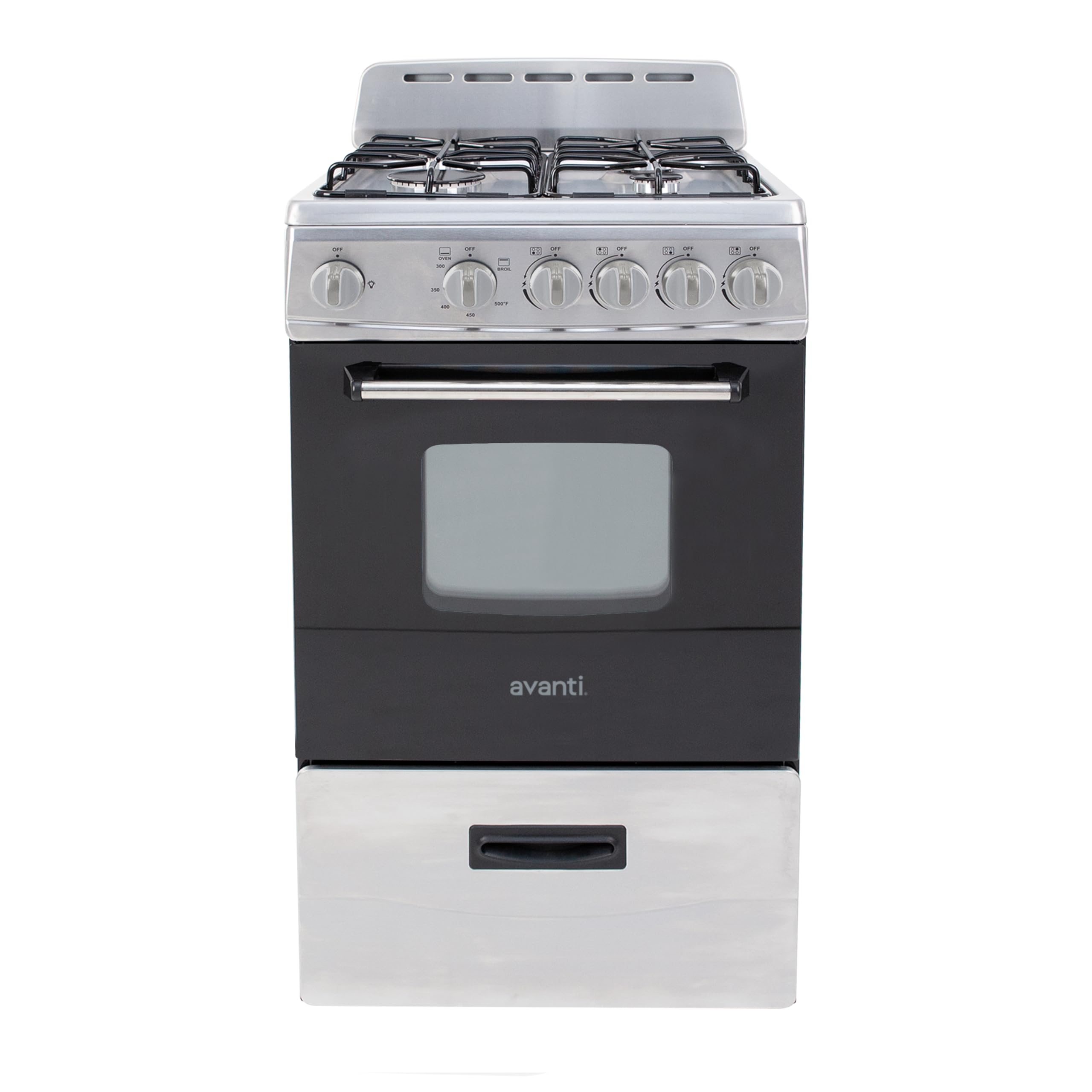 ⏰（Clearance price, limited time offer）⚡️Avanti Gas Range Oven, 4 Sealed Burners with Electronic Ignition, 2.1 Cu.Ft. Capacity Features Storage , 20-Inch, Black [🚀 ORDER NOW → Fast Ghana Delivery]