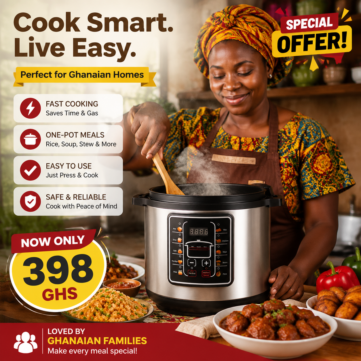 MeWe EPC0601 6L Electric Pressure Cooker