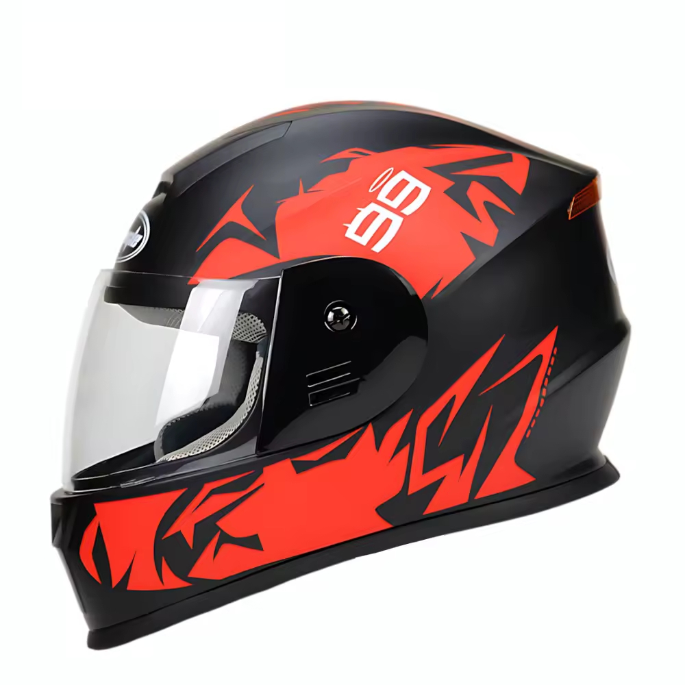 🔥【Buy one get two free】Motorbike Helmet S/M/L/XL Motorcycle Helmet Casco Integral Para Motos Full Face Motorcycle Helmet