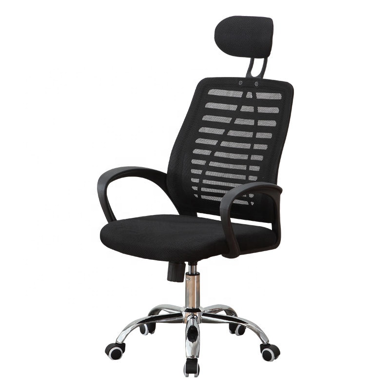 🔥【3 pieces】Full Mesh Office Chair with Simple Design Ergonomic Conference Chair with Headrest