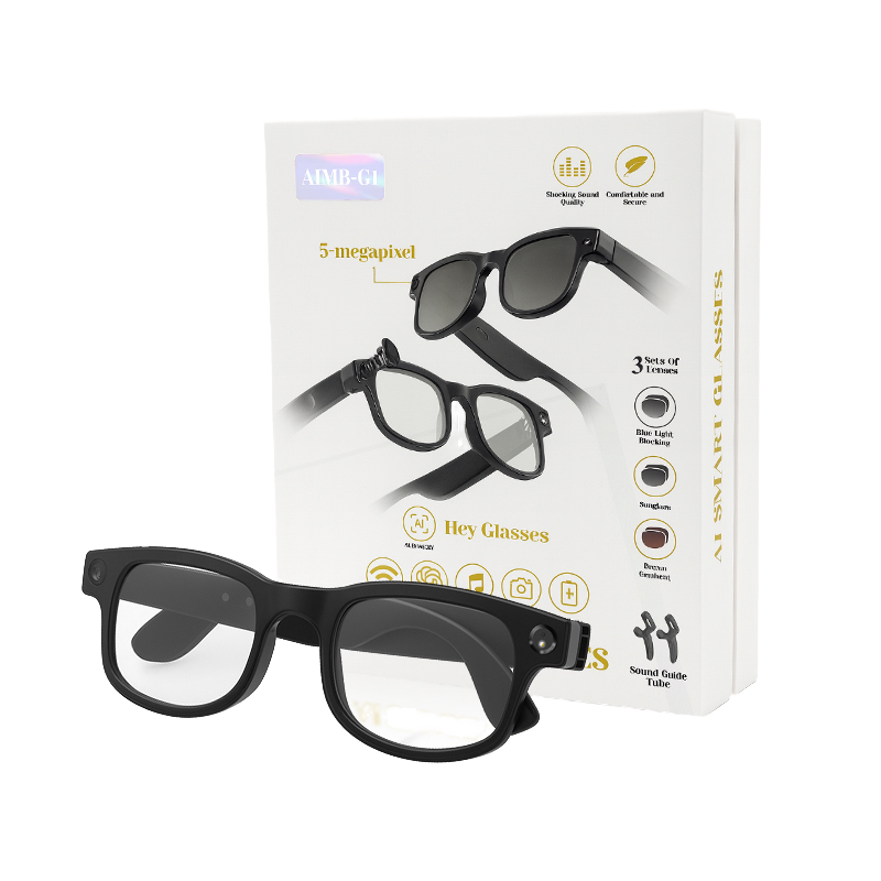 AI Smart Glasses Electronics Dual Camera Real Time AI Translation HD 1080P Video Voice Assistant