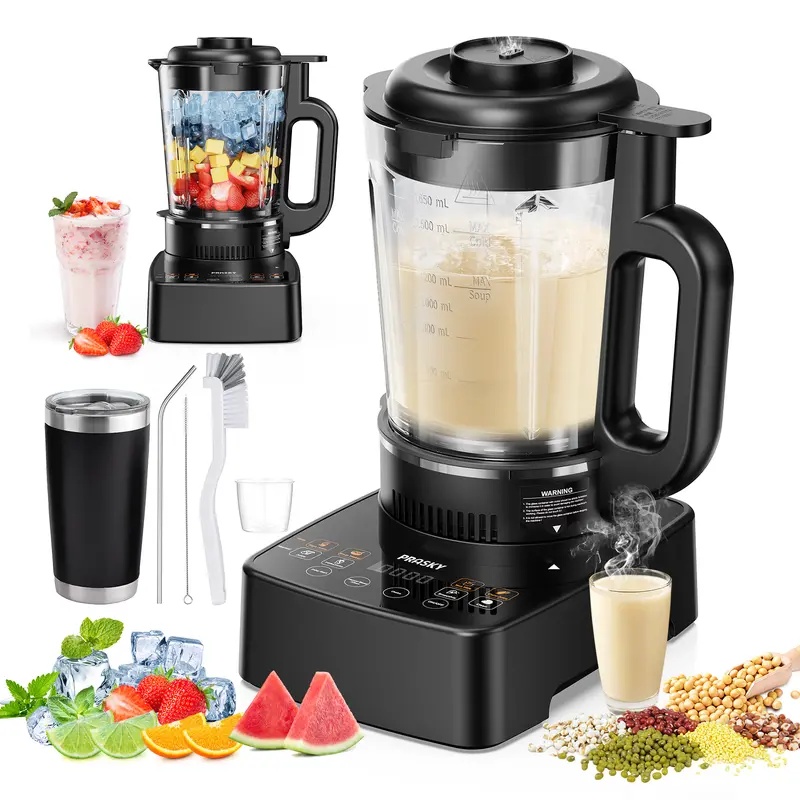 Professional Blender,Kitchen for Blender 68oz BPA Free 2 Containers Countertop Blenders Ice Crushing&Max.