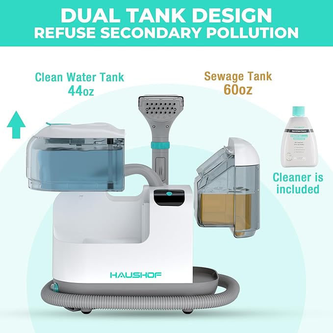 Portable Steam Deep Couch Cleaner Machine Carpet Upholstery Spot Cleaner