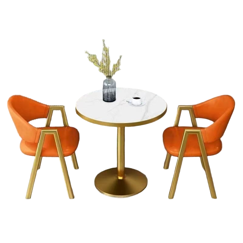 A minimalist Nordic-style 1-table-2-chair set, suitable for small spaces