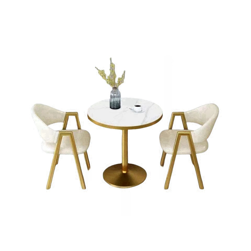 A minimalist Nordic-style 1-table-2-chair set, suitable for small spaces