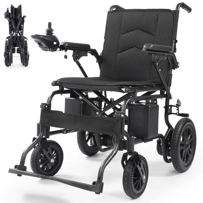 Electric Wheelchair for Adults, Foldable Motorized Wheelchair, Portable Power Wheelchairs for Senior