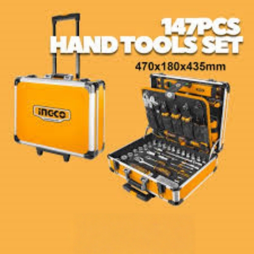 INGCO Hand Tools Set 147-Piece in Metal Case Professional