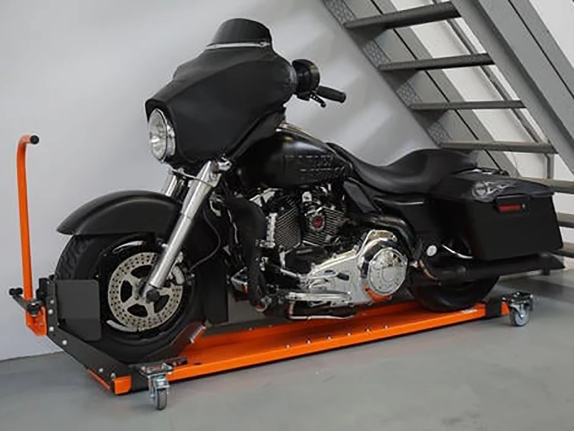 💥The most flexible and convenient motorcycle rolling stand
