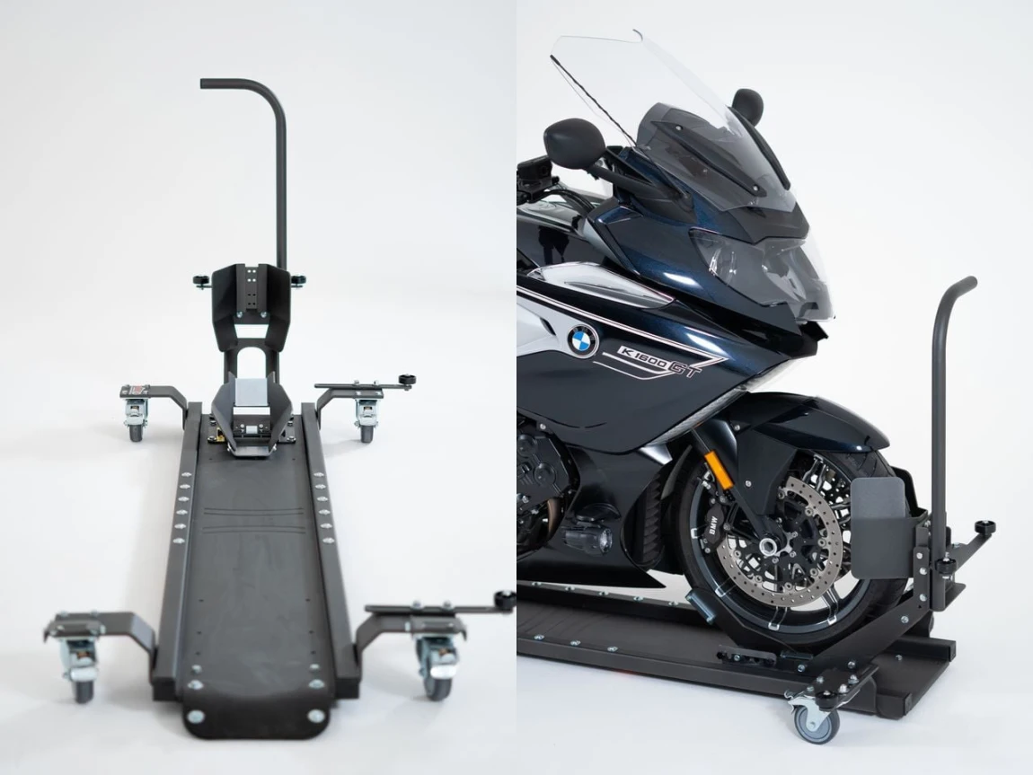 💥The most flexible and convenient motorcycle rolling stand