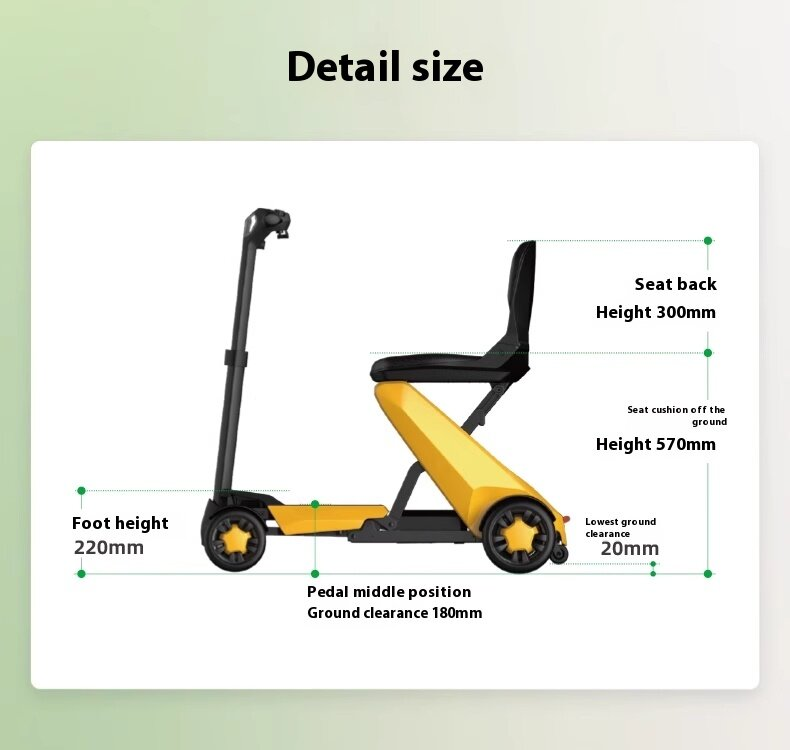 Exclusive Flash Sale: Automatic Folding Power Mobility Scooter with the Electromagnetic Brake Scooter