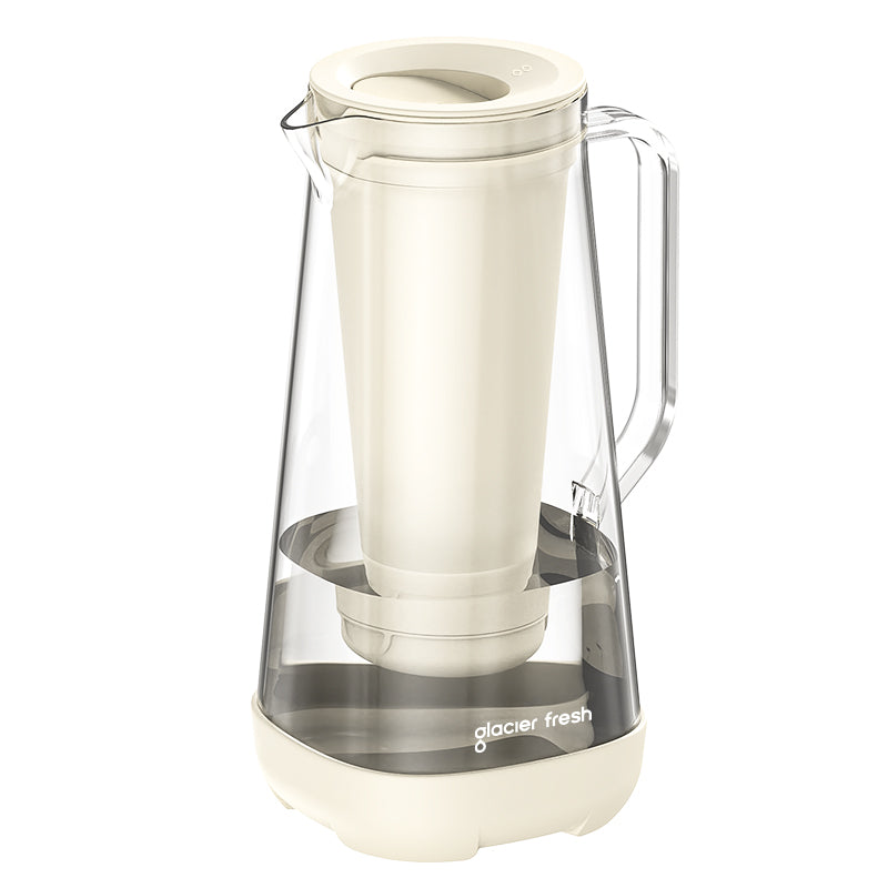 Purela P01 7 Cup Glass Water Filter Pitcher, Plastic-Free Water Pitcher