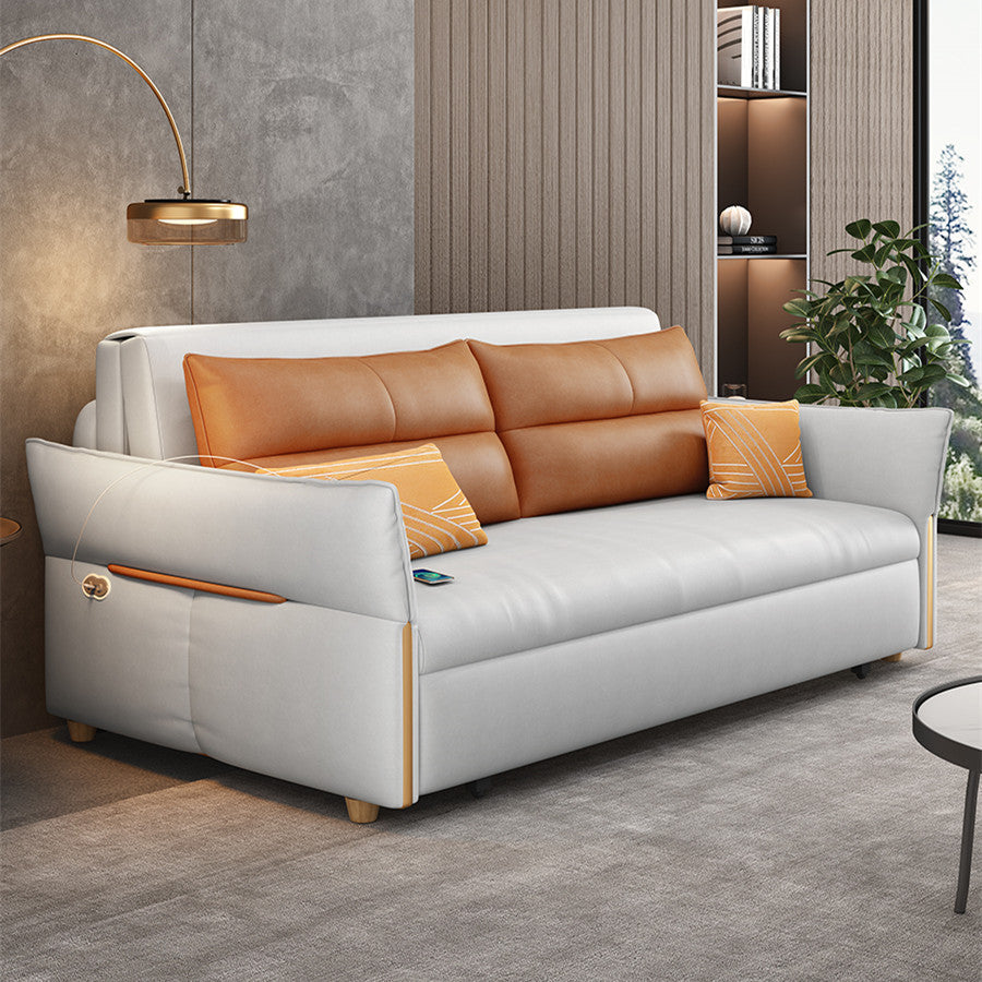 🔥【Clearance sale, last day】Remote Controlled Power Sleeper Sofa Bed with Underneath Storage Drawer