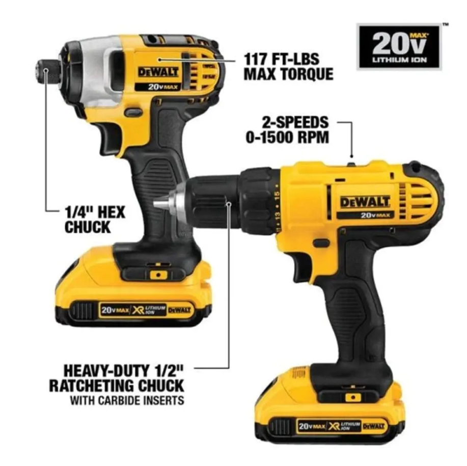 💥Clearance Sale🔥DEWALT 20-VOLT MAX LITHIUM ION BEST CORDLESS COMBO KIT (24-TOOL)