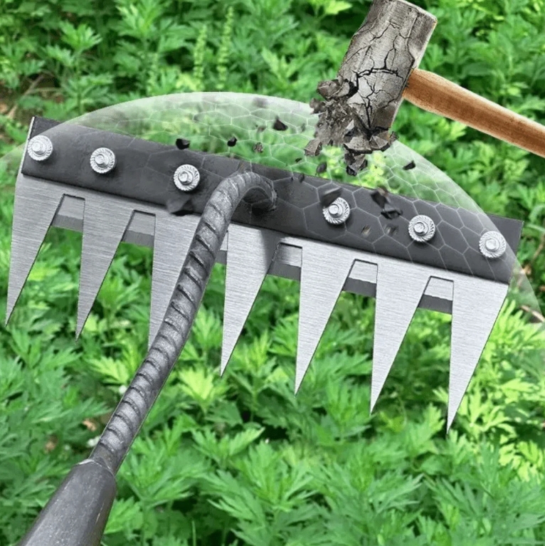 🔥Price reduction notification👇👇👇 Ultra-Efficient Heavy-Duty Weeding Rake