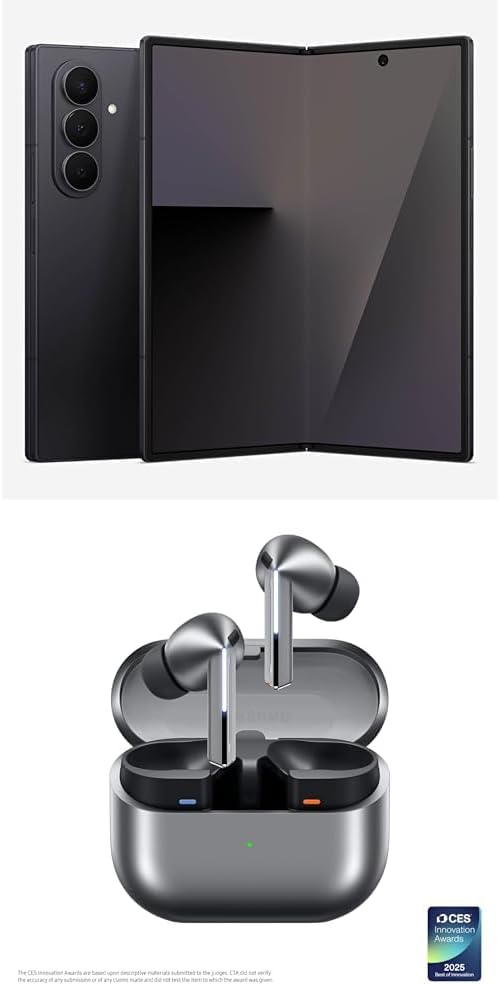 🔥 Samsung Galaxy Z Fold7 Cell Phone, 512GB AI Smartphone, Unlocked Android, AI Photo Edits, Large Screen, Long Battery Life, 2025, US 1 Yr Manufacturer Warranty, Blue Shadow