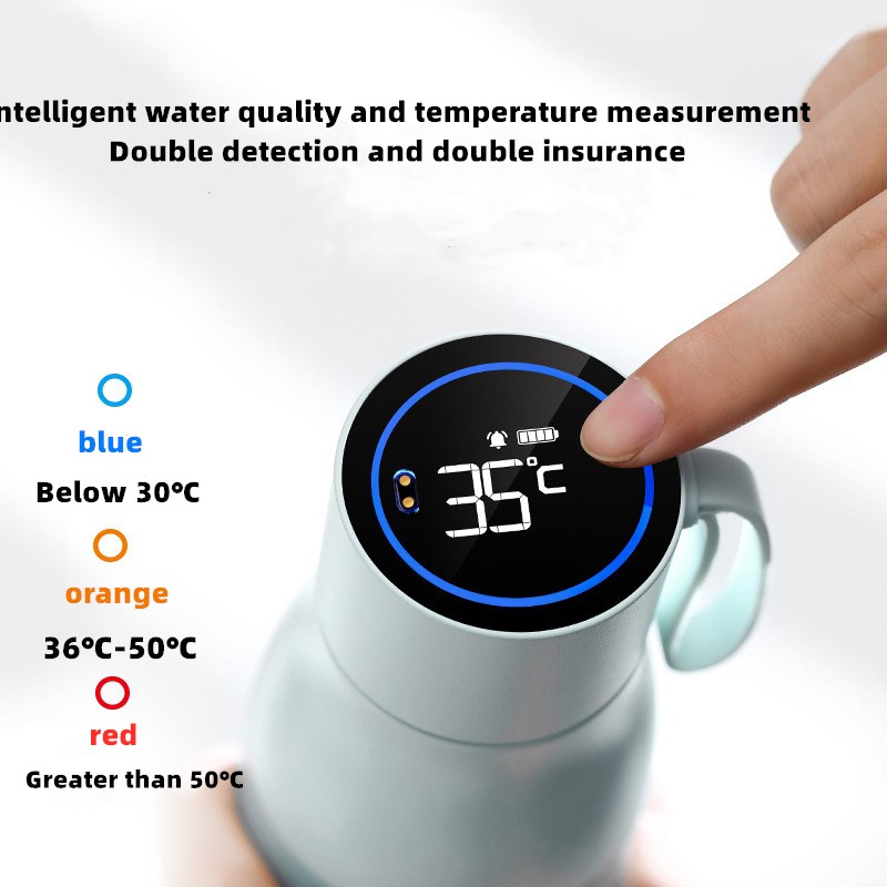 Modern Electronic Bluetooth LED Thermos Vacuum Flask Stainless Steel Cup Water Temperature Display New Products Smart Drinkware