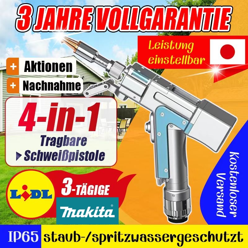 MAKITA 4-in-1 multifunctional laser welding gun – welding, cutting, derusting & cleaning in one device!