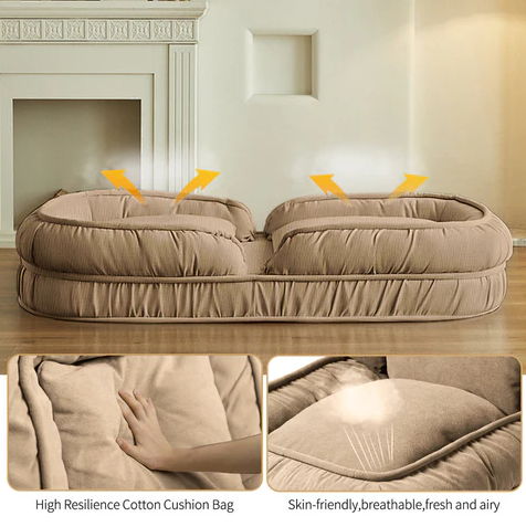 💥A small foldable tatami mat with a pull-out lazy sofa bed, perfect for living rooms, bedrooms, backyards, and balconies.