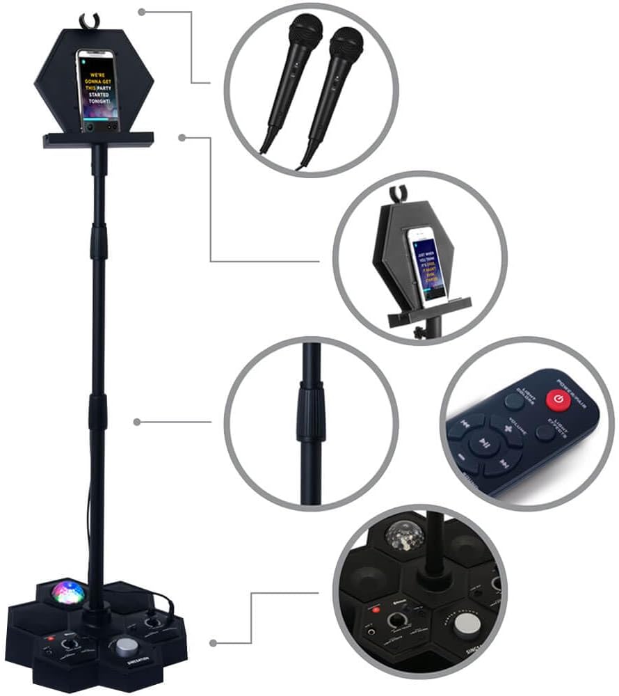 🔥Karaoke Machine - Singsation All-in-One Karaoke System & Party Machine - Performer Speaker w/Bluetooth Microphone Sing Stand - No CDs! - Kids or Adults. YouTube Your Favorite Karaoke Videos & Songs😍😍😍
