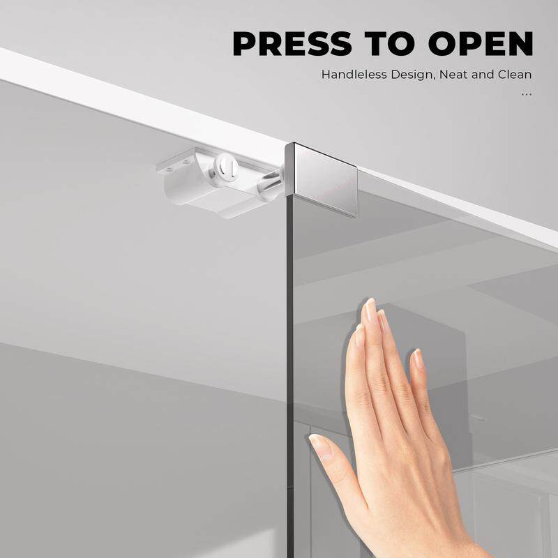 🎉Last day factory direct sales🔥Display Cabinet with Glass Doors, Storage Cabinet with 3 Color Light, 4-Tier Curio Cabinet Bookcase for Collectibles, Toys, Books, for Playroom, Bedroom, Study Room