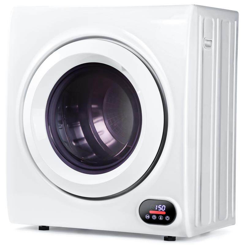 🎉Last day factory direct sales🔥Portable Clothes Dryer 850W Compact Laundry Dryers 1.5 cu.ft Front Load Stainless Steel Electric Dryers Machine with Stainless Steel Tub for Apartment,RVs,Dorms,White Easy Control