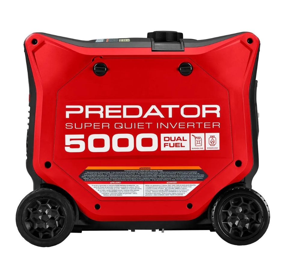 ⏳Last day to reduce price❤️‍🔥PREDATOR 5000 Watt Dual-Fuel SUPER QUIET Inverter Generator with Remote Start and CO SECURE Technology, EPA