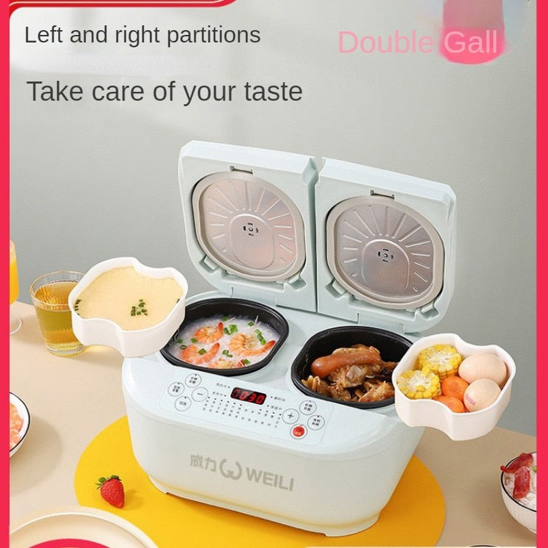[lowest price] All-In-One Double Container Intelligent Electric Rice Cooker