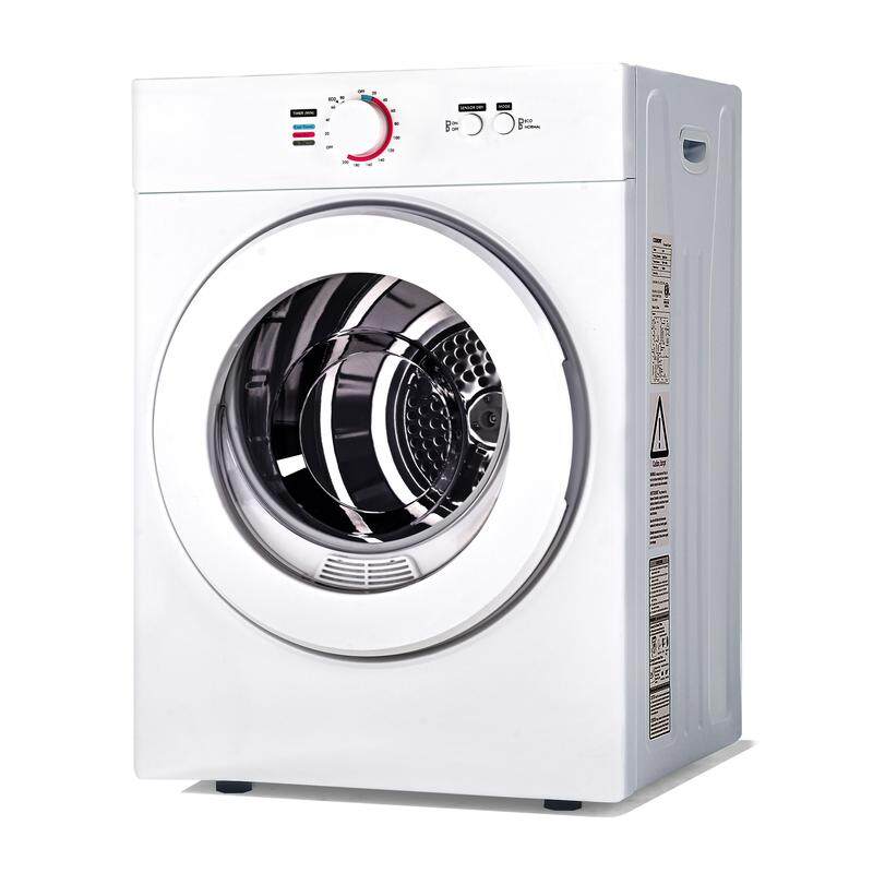 🎉Last day factory direct sales🔥Portable Clothes Dryer 850W Compact Laundry Dryers 1.5 cu.ft Front Load Stainless Steel Electric Dryers Machine with Stainless Steel Tub for Apartment,RVs,Dorms,White Easy Control