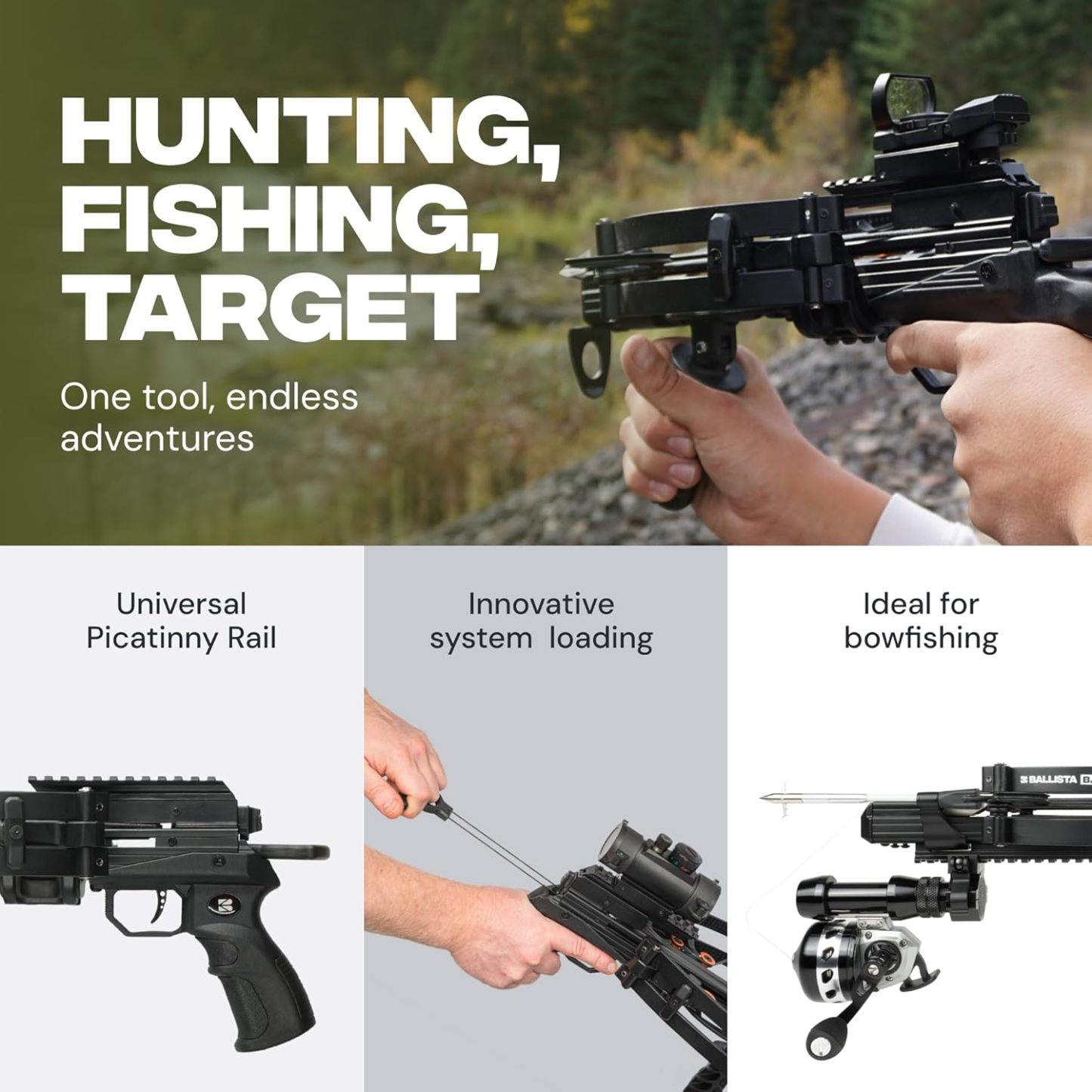 BALLISTA BAT Reverse Draw Compound Mini Crossbow