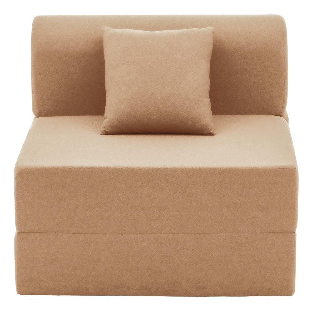 📆[Last Day For Clearance] Wakefit Polyester Sofa Cum Bed | 5 Year Warranty | 3 Seater, Sofa Bed 6 X 5 Feet, Foldable Sofa Cum Bed with 2 Cushion - Flipper (Warpknit: Grey)